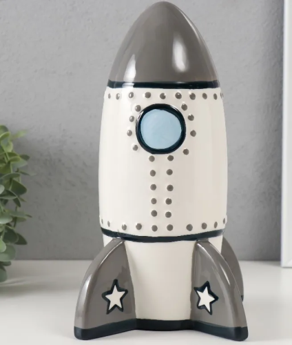 Копилка ракета керамика 16,5*16,5*24см 9735432